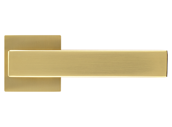 LOT ручка дверная на квадратной розетке 6 мм MH-56-S6 MSG, цвет - мат.сатинированное золото фото купить в Перми
